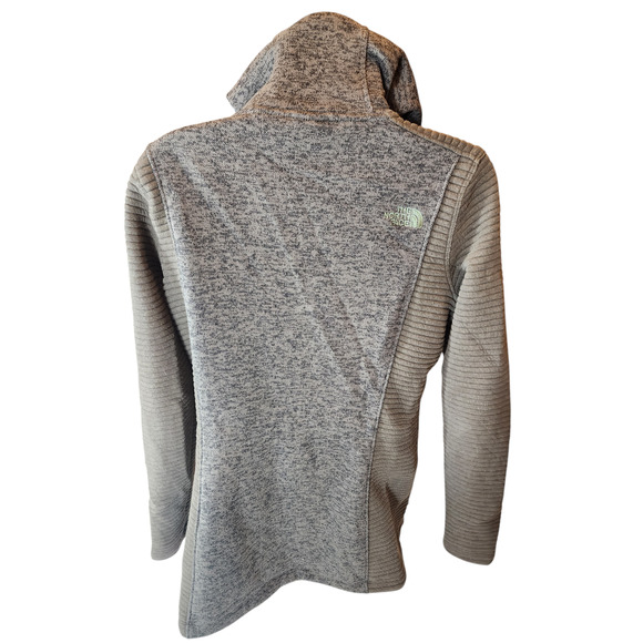 North Face Fleece Jacket Hoodie Womens Medium Hooded Full Zip Hiking Sweatshirt - Picture 4 of 11